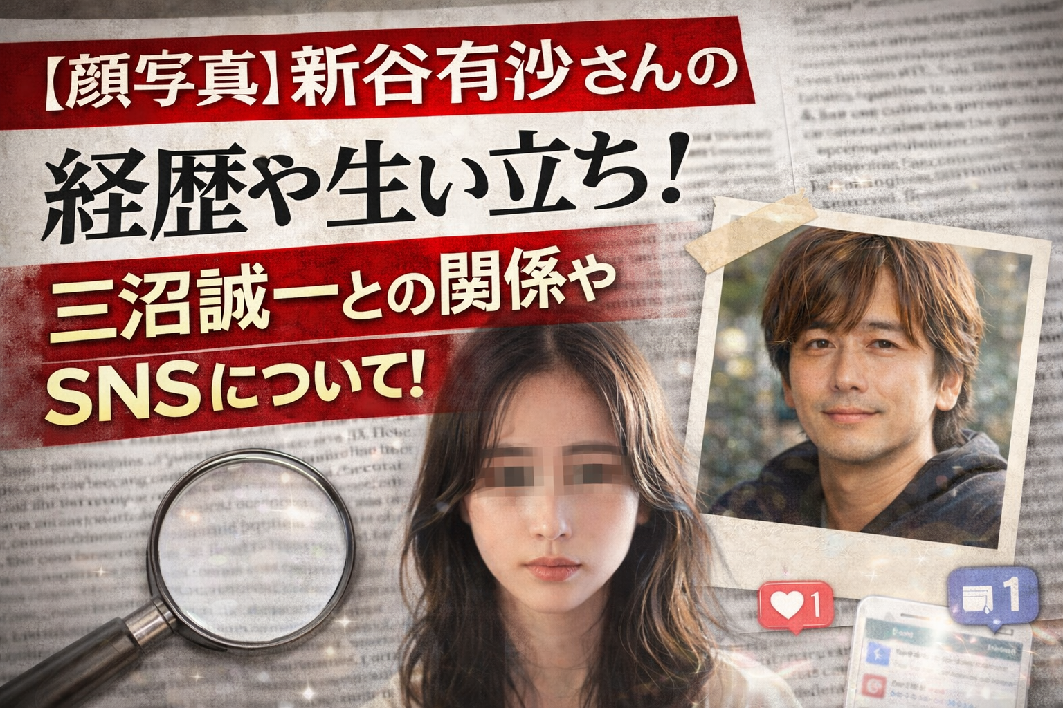 【顔画像】新谷有沙さんの経歴や生い立ち!三沼誠一との関係やSNSについて!