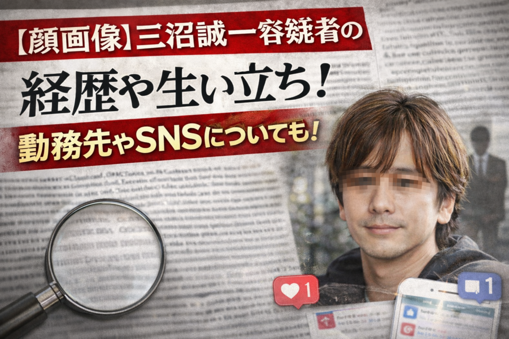 【顔画像】三沼誠一容疑者の経歴や生い立ち！勤務先やSNSについても！